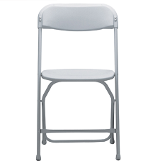 White Plastic/Metal Folding