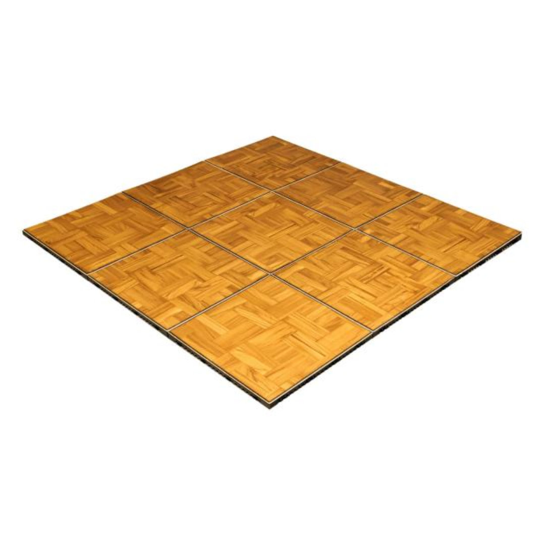 3x3 Dance Floor (Sico Oak - Delivery Only) | Royalty Rentals